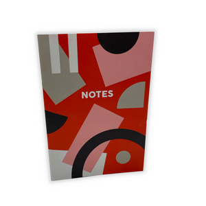 Red Shapes Notepad