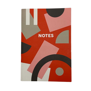 Red Shapes Notepad
